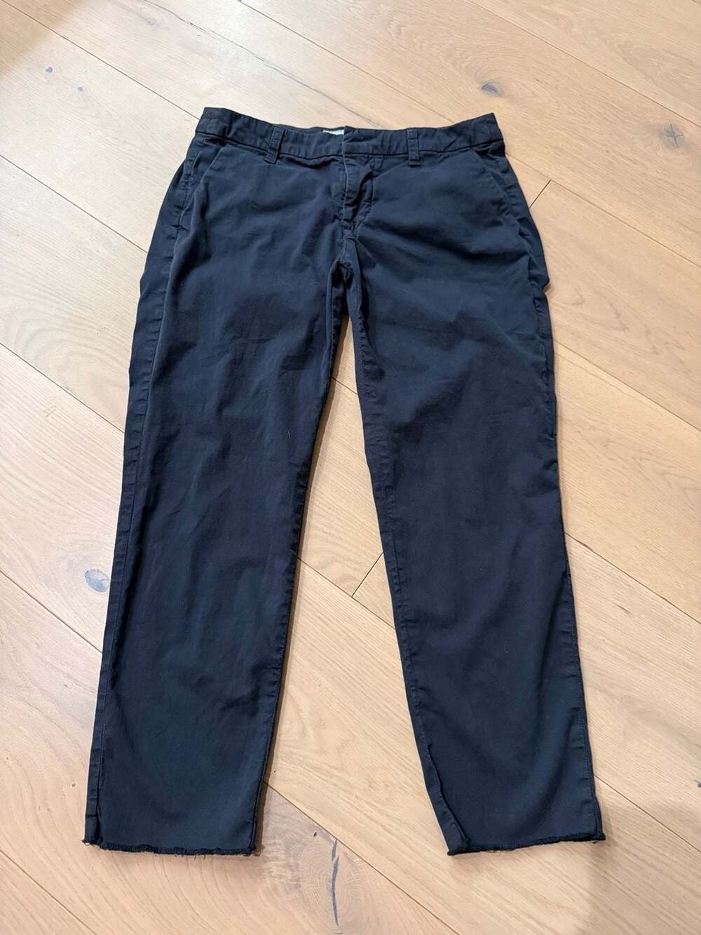 Frank & Eileen Raw Hem Cropped Chino Pants